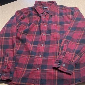 Eddie Bauer Red and Black Checkered Shirt